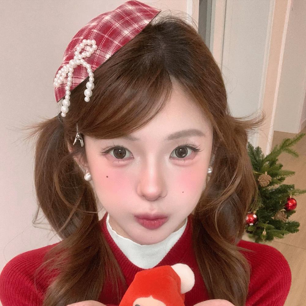 Bow Beret Fedoras Hat Hair Clip Red Top Hat Hairpin Fascinator Hat hairpin  Female Dressing