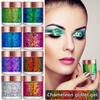 Farbwechselndes Chamäleon Körper-Schimmer-Gel mit Glitzer, Meerjungfrauen-Make-up-Gel für Gesicht, Haare, Augen und Körper - Verschiedene Farben aus verschiedenen Blickwinkeln