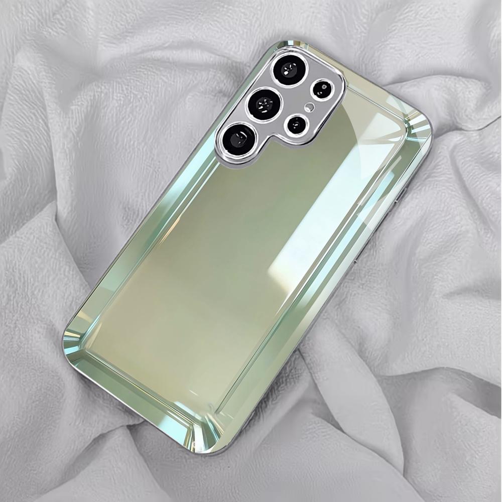 Atmosfera Fashion Semplicità Vetro Galvanizzato di Alta Gamma Custodia per Telefono per Samsung Galaxy S26 S25 S24 S23 S22 S21 FE,Ultra,Plus
