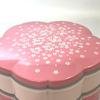 Yellow Studio Hatsuzakura Cherry Hors inner lid and 13710 7.5cm Blossom-Shaped d'oeuvres (with container), Pink,