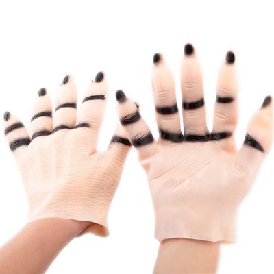 Halloween Masque Party Vampire  Horror Hands Costume Ball Cosplay Scary Haunted Ghost Imitating Flesh Color Hands Gloves