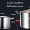 Extra Deep 316 Stainless Steel Stewing & Soup Pot - Food Grade, Large Capacity, Thick & Durable