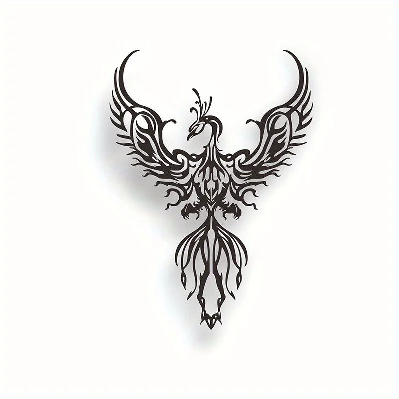 Metal Phoenix Design Hanging Wall Decor – Stylish Art for Indoor Living Room & Office, Elegant Metal Wall Hanging for Home Decor