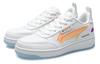 Li Ning NO.258 Slip Resistant Abrasion Resistant Low Top Skateboard Shoes Women's White Orange AGCR202-1
