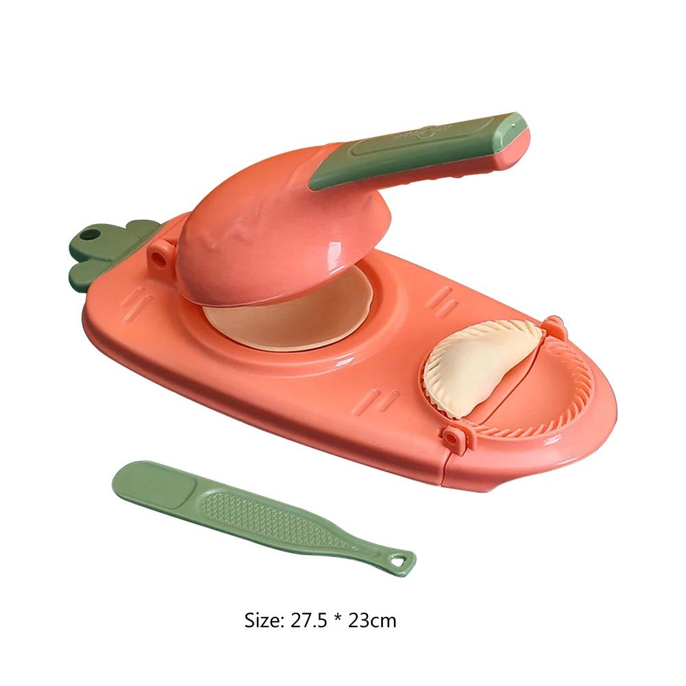 2 in 1 Dumpling Maker Dough Pressing Tool Dumpling Skin Press Machine Dumpling Wrapper Tool Labor-Saving Kitchen Accessories
