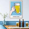 ALCOHOLIDAY Art Stilvoll Pop No No Life Poster, Poster, A2, Interieur, Skandinavisch, Alkohol, Bier, Kunst, Bier,