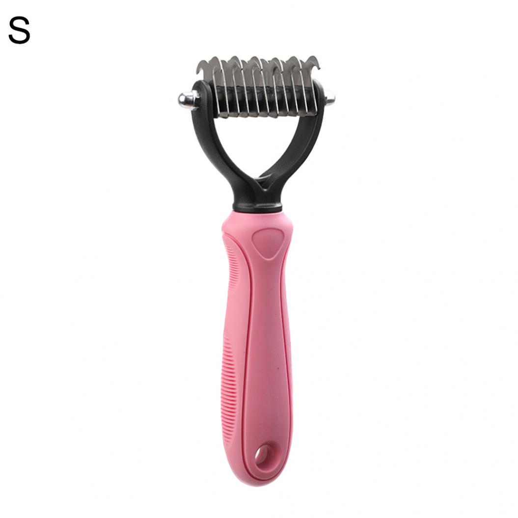 

Средство для удаления узлов для собак и кошек, грабли для выпадения волос, триммер, расческа, щетка, инструмент розовый