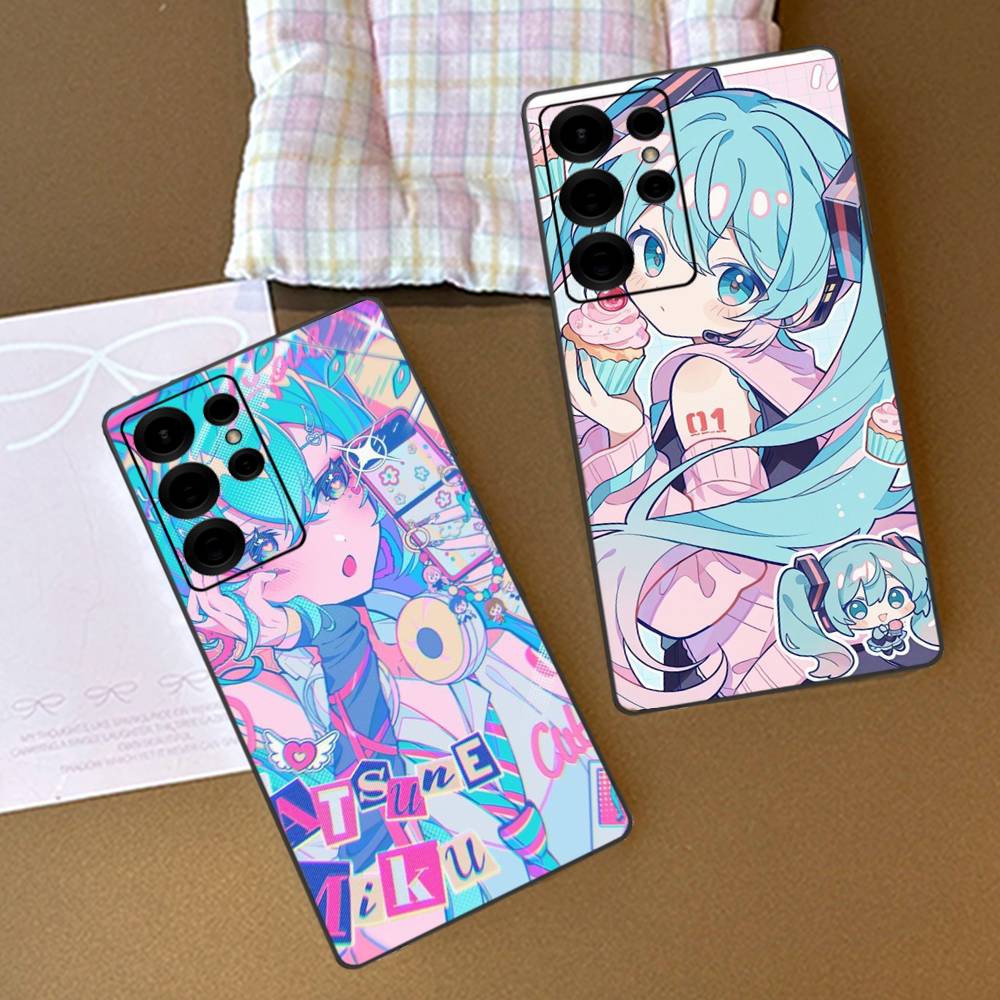 Kawaii H-Hatsune Miku Handyhülle Für Samsung S 20 21 22 23 Lite Plus Ultra Klar Handyhülle Funda