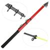Outdoor Carbon Mini Telescopic Short Section Fishing Rod Pole Soft Tail Tacklered 2.7meters