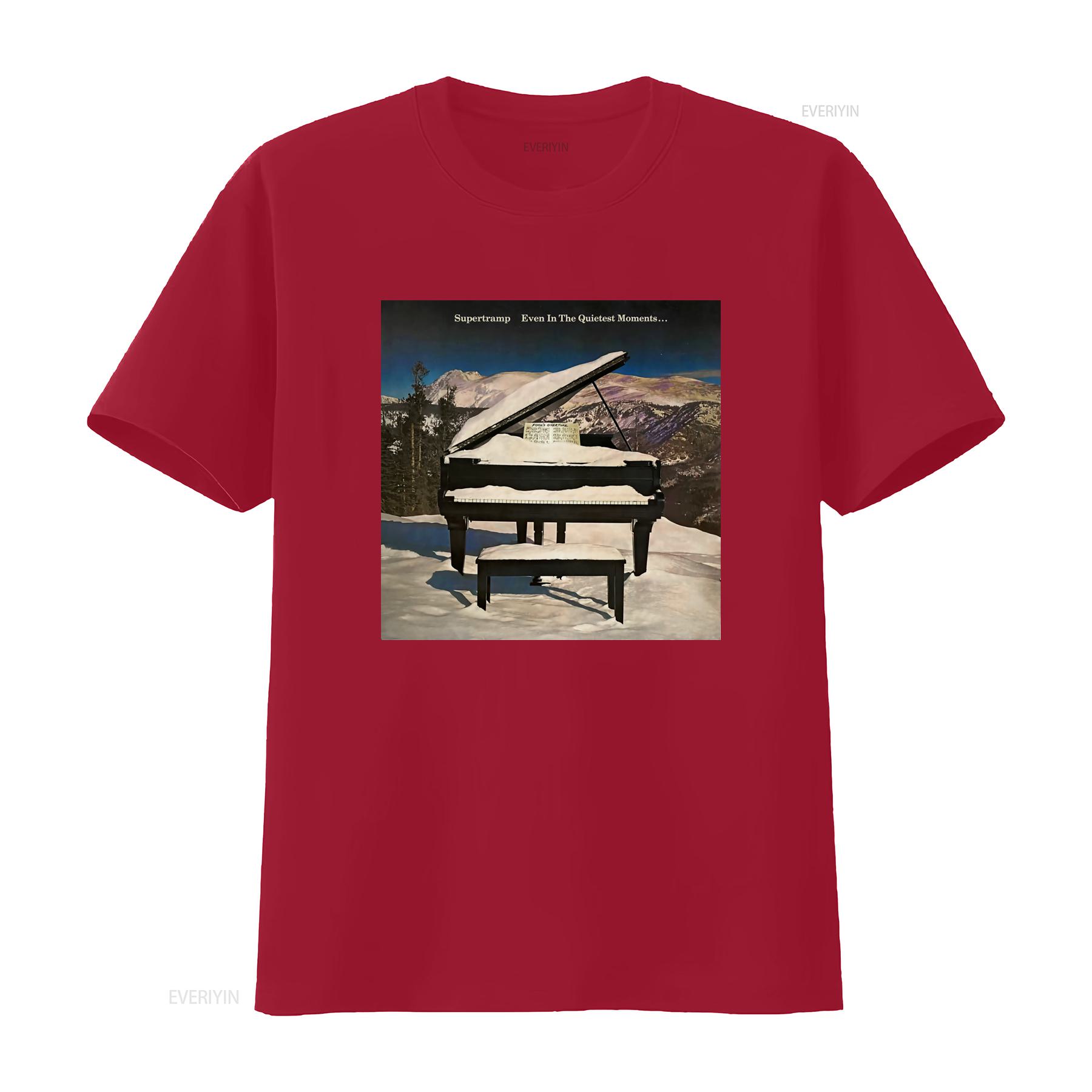 SUPERTRAMP Band Even in the Quietest Moments T Shirt for Full Size S 5XL Retro Music Print  vintage Washed Unisex graphic S