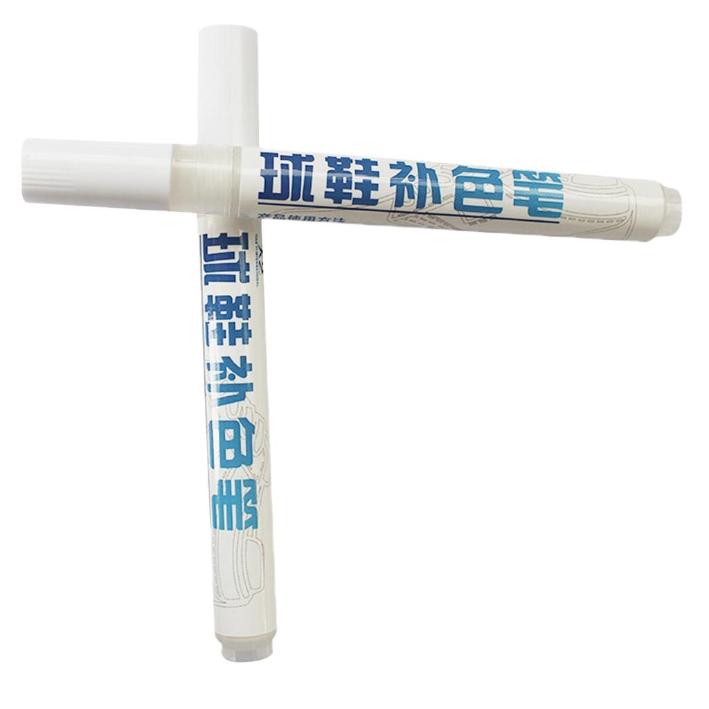 2 Pcs Shoes Repair Pen Sneaker Repair Pen Sneakers Whitening Pen Repair Complementary Color Shoe Whitener Marker