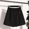 DIMANAF Nadměrná velikost 2025 Nové zimní dámské kraťasové kalhoty Volné ležérní krátké kalhoty Elastický pas Módní dámské sukně Silné