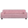 VidaXL Canapé pour enfants rose 90x53x30 cm velours 3196282