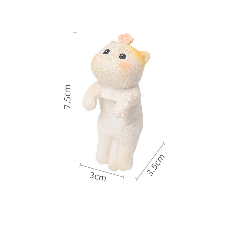 

Creative Cat Climbing Tank Decoration Micro Landscape Fish Tank Scenery Hanging Ornament Green Plant Flower Pot Garden Decoration D
