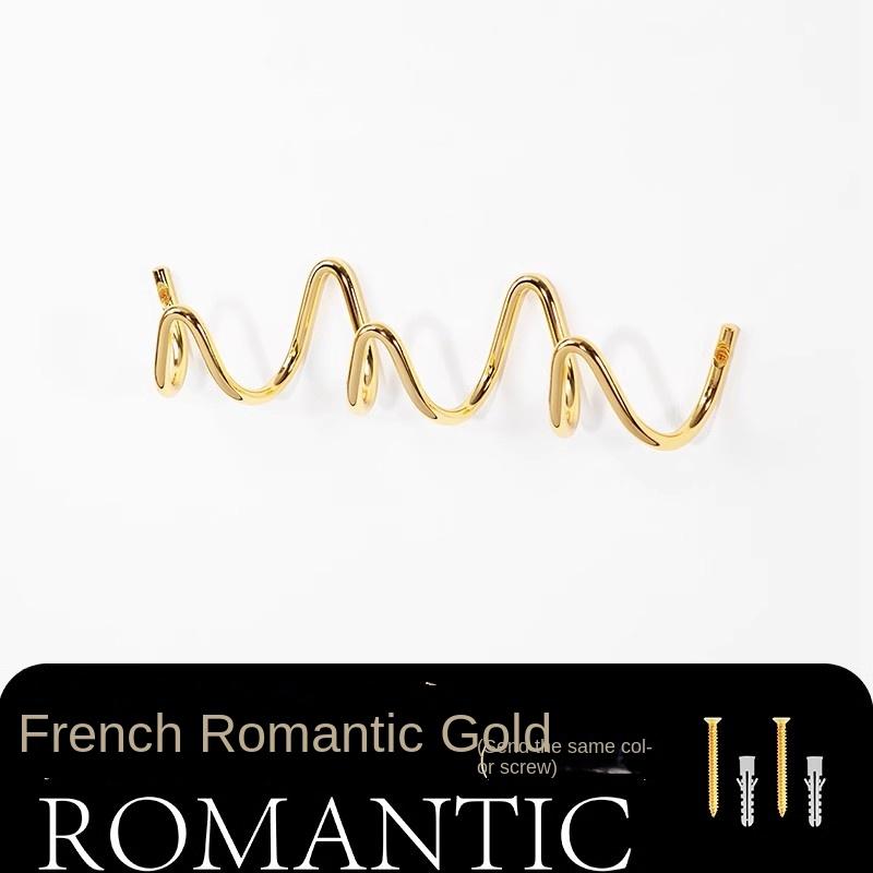 MOMO Minimalist Hooks Entry Bauhaus Coat Rack Wall Hanging Wall Behind Door Entryway Clothes Hat Hooks Electroplated Metal Hooks