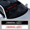 Car Exterior Front Window Sticker Windshield Sport Decals for VW Touran Logo Vinyl Film Waterproof Decor Accessories Zo5
