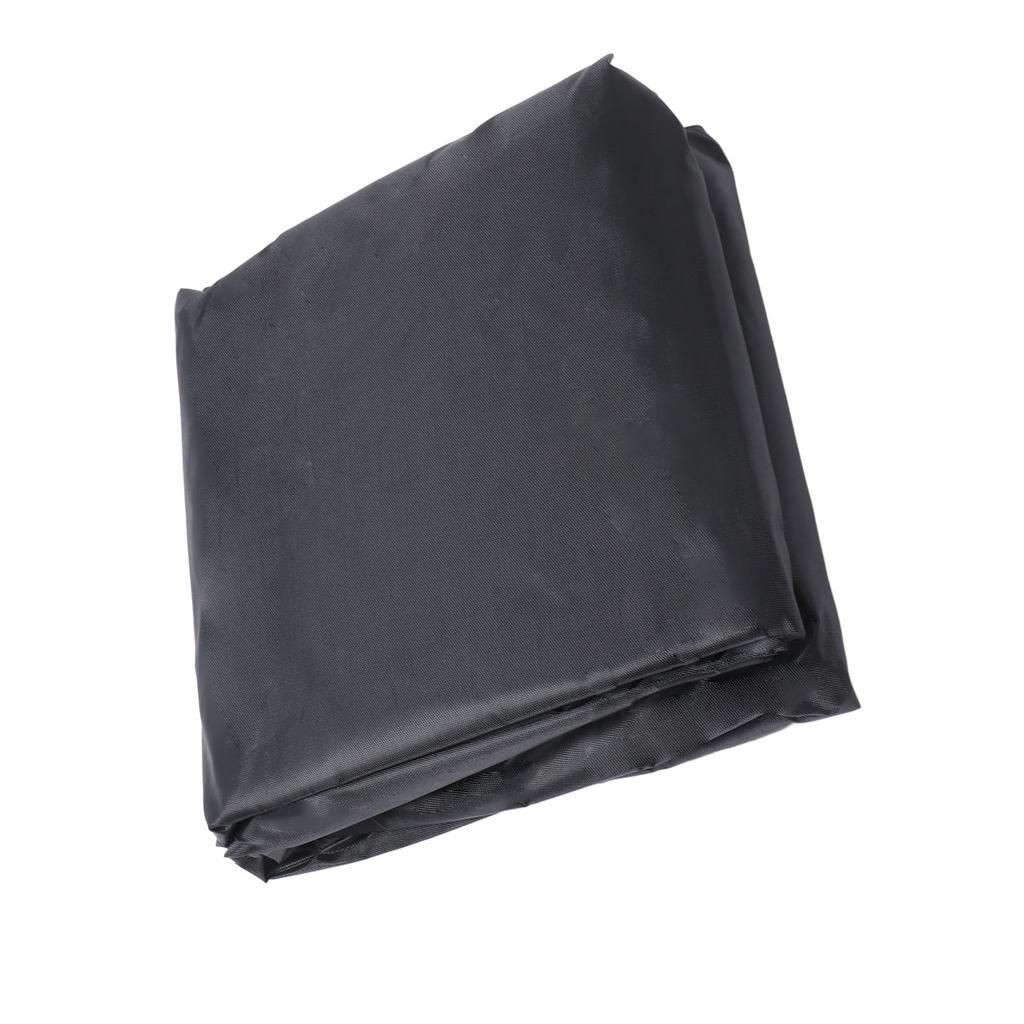Outdoor Chair Cover Black Oxford Cloth Waterproof Wind Dust UV Proof Furniture Cover with Buckle Adjustable Drawstring