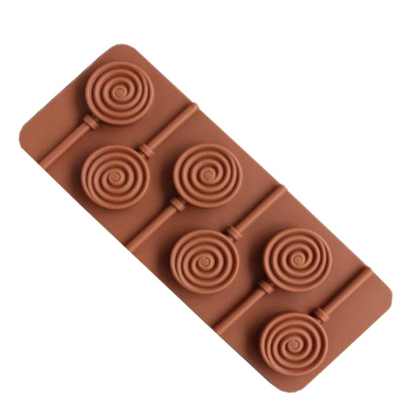 6 Even Doughnut Silicone Mold Lollipop Chocolate Cheese Stick Making Tools Diy Children'S Candy Baking Mold Kitchen Bakeware