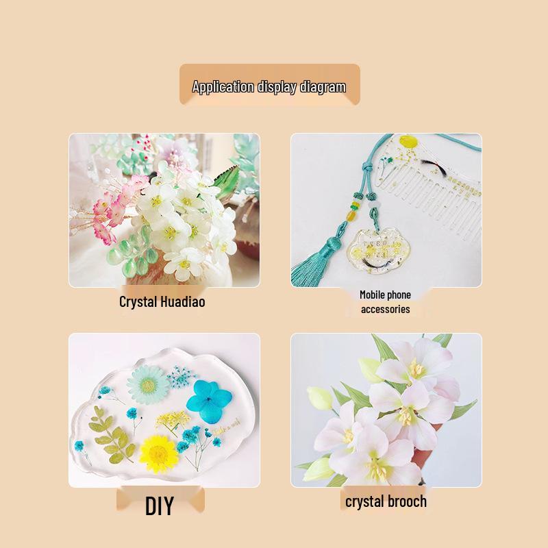 100g Flat Bottle UV Resin Crystal Epoxy: High Transparency, Fast Curing, DIY Adhesive for Handmade Crafts