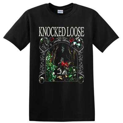 Knocked Loose Metal Band T Shirt Gothic Botanical Skull Graphic Concert Tee