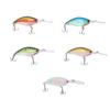 5pcs Plastic Fishing Lures for Bass Lifelike Swimbait Fishing Crankbait Set for Freshwater Saltwater Family Fishing