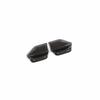 ABS Carbon Fiber Seat Belt Adjustment Cover Trim 2PCS For Benz GLA CLA 2013-