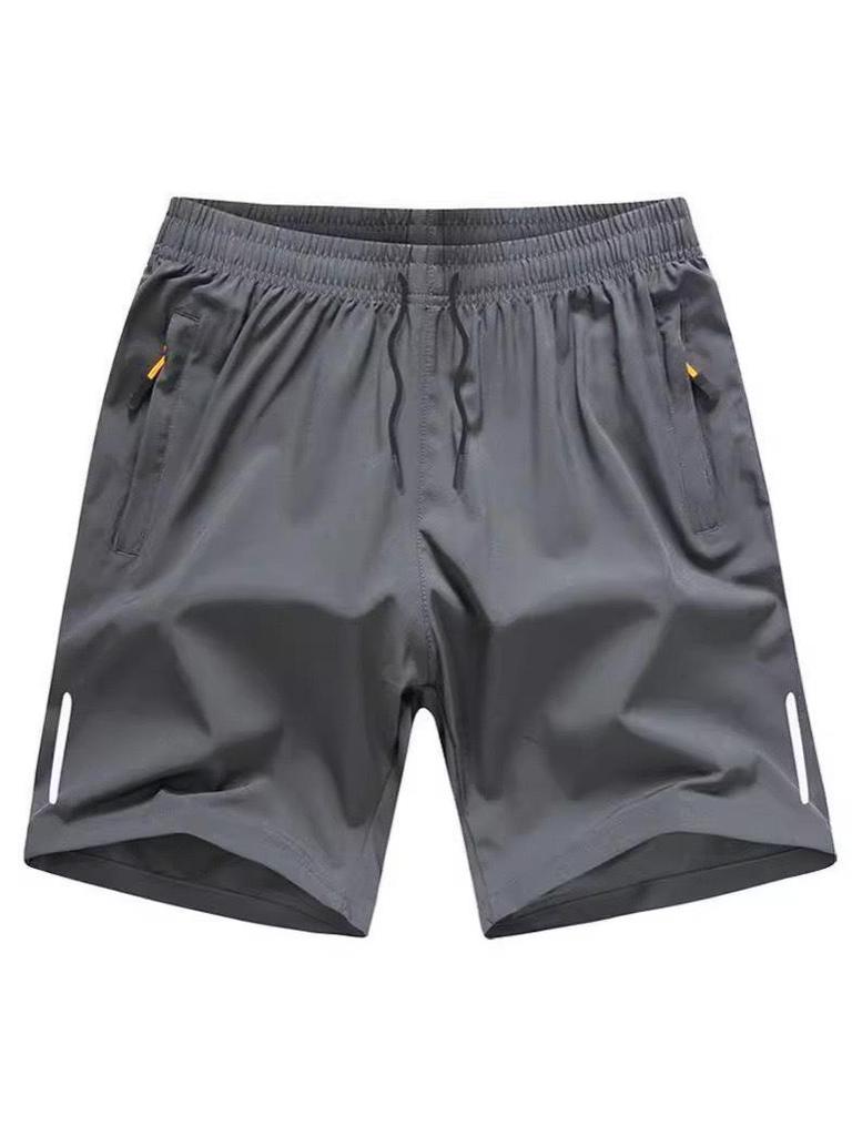 Men's Summer Quick-Dry Ice Silk Loose Sports Shorts - Casual Beachwear