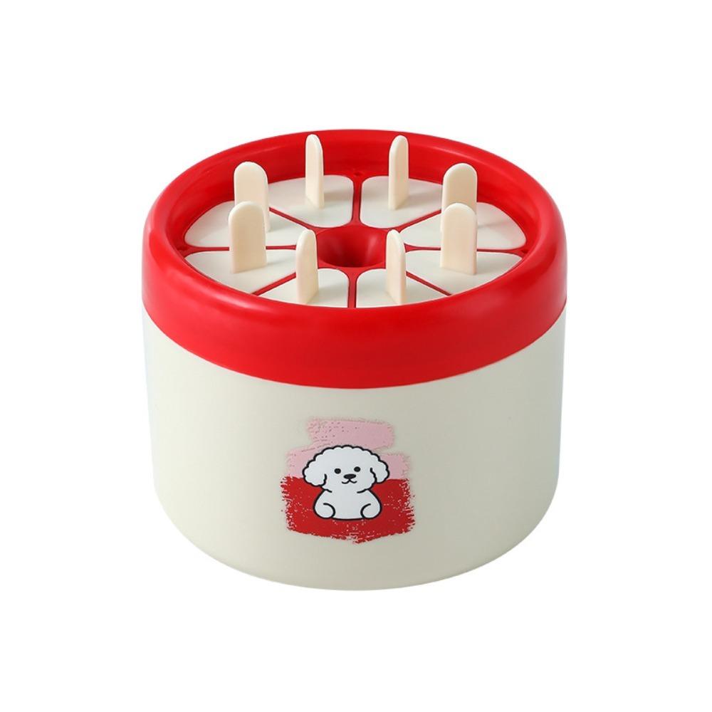 

Non-Stick Ice Cream Molds Cartoon Pattern Maker Ice Pop Trays Cute Ice Storage Boxes Summer белый