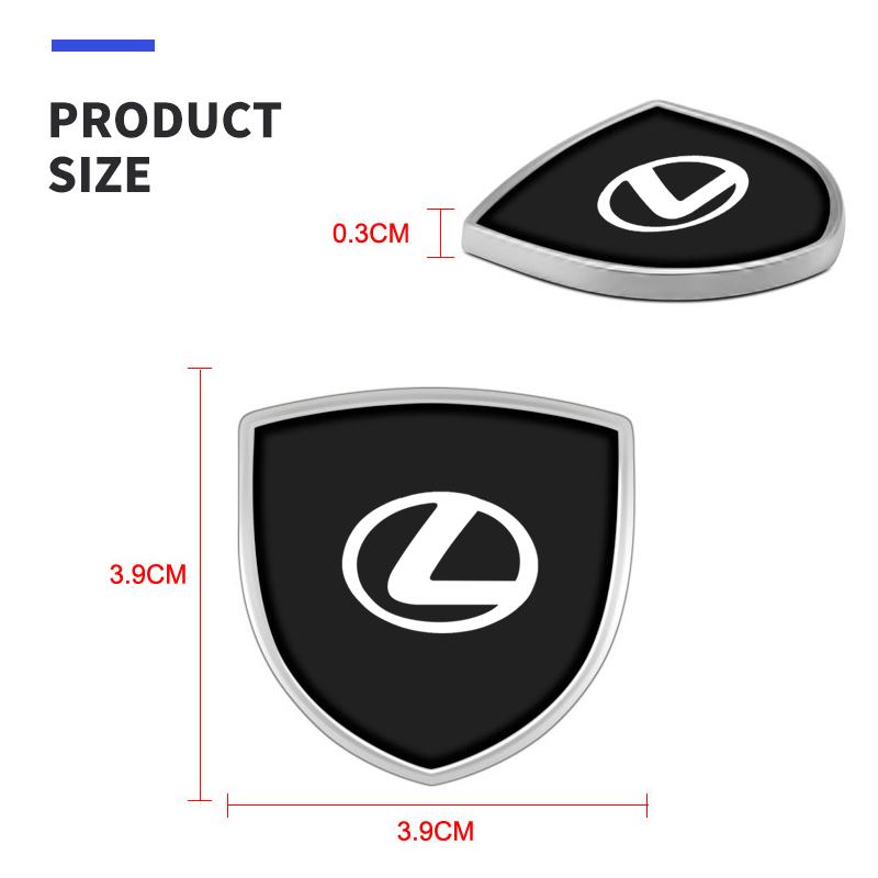3D Car Styling Shield Emblem Badge Metal Stickers Decor Decals For Lexus EX300H RX450H IS300H ES300H NX RX GS Al20 LX GX