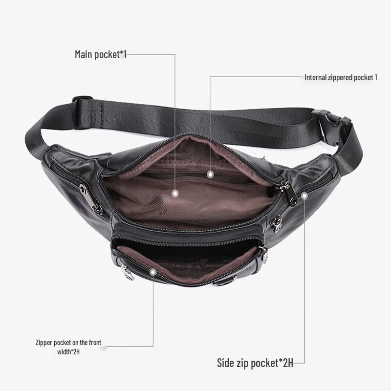 Sacoche Marlott Homme Cuir d'Agneau Affaires Décontracté