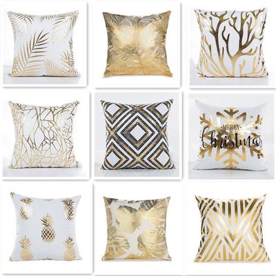 Short Plush Hot Stamping Home Pillow Cover Sofa Bedroom Cushion Cover Super Soft Pillow Cushion