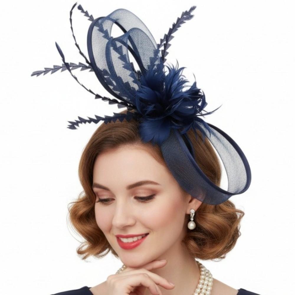 Elegant Horse Racing Festival Hat Headdress Flower Mesh Fascinator Hat Garden Party