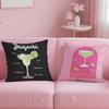 beverage theme Daiquiri Cocktail Cushion Cover Soft & Easy-Wash Pillow Case – Versatile for Couch, Bed, Travel and Office