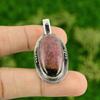 Daughters Day Deal 925 Sterling Silver Rhodonite Gemstone Sister Wedding Pendant