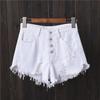 Calças femininas de perna larga shorts rasgados elásticos plus size shorts jeans femininos plus size jeans super curtos
