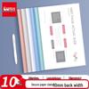 JY Morandi Color A4 Pull Rod Clip File, 10mm Spine