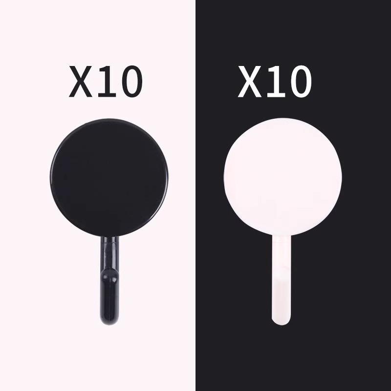 Nordic Round Adhesive Wall Hook: Strong, Traceless, Creative Plastic Design