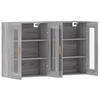 Wall Cabinets 2 pcs Grey Sonoma Wood Based Material