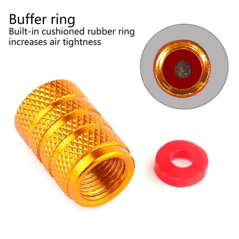 Set di tappi valvola in alluminio Coprivalvole universali per pneumatici Tappi valvola per moto Installazione semplice per migliorare la protezione dell'auto