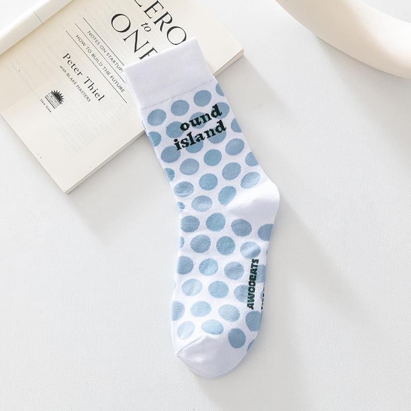 

Женские весенне-осенние новые милые ретро в студенческом стиле носки-гольфы дышащие удобные 1 pair синий