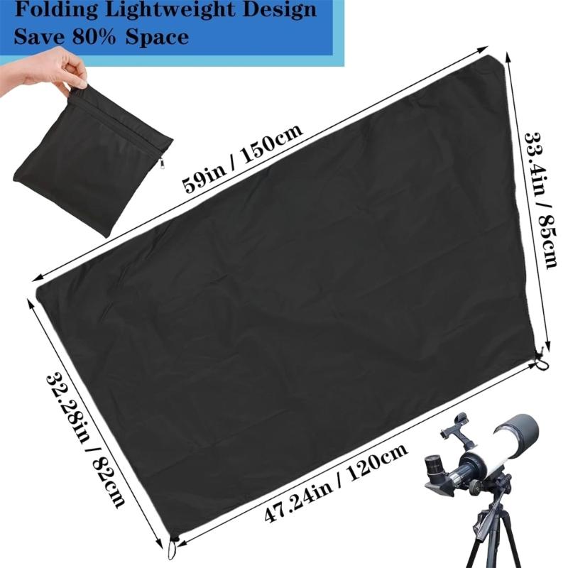 Telescope Cover Waterproof Outdoor Telescope Dust Cover with Adjustable Drawstring Astronomical Accessories for Indoor