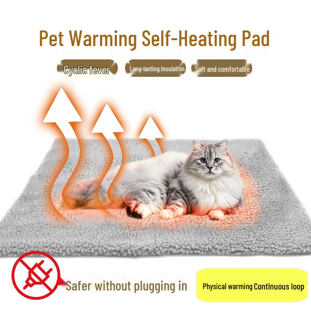 Self-Heating Pet Pad: Removable, Washable Winter Insulation for Dogs & Cats