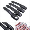 Black Carbon Fiber Door Handle Cover for Ford Ranger Everest 2006~2011 2008 2009 2010 Car Accessories Stickers Trim Set Chrome