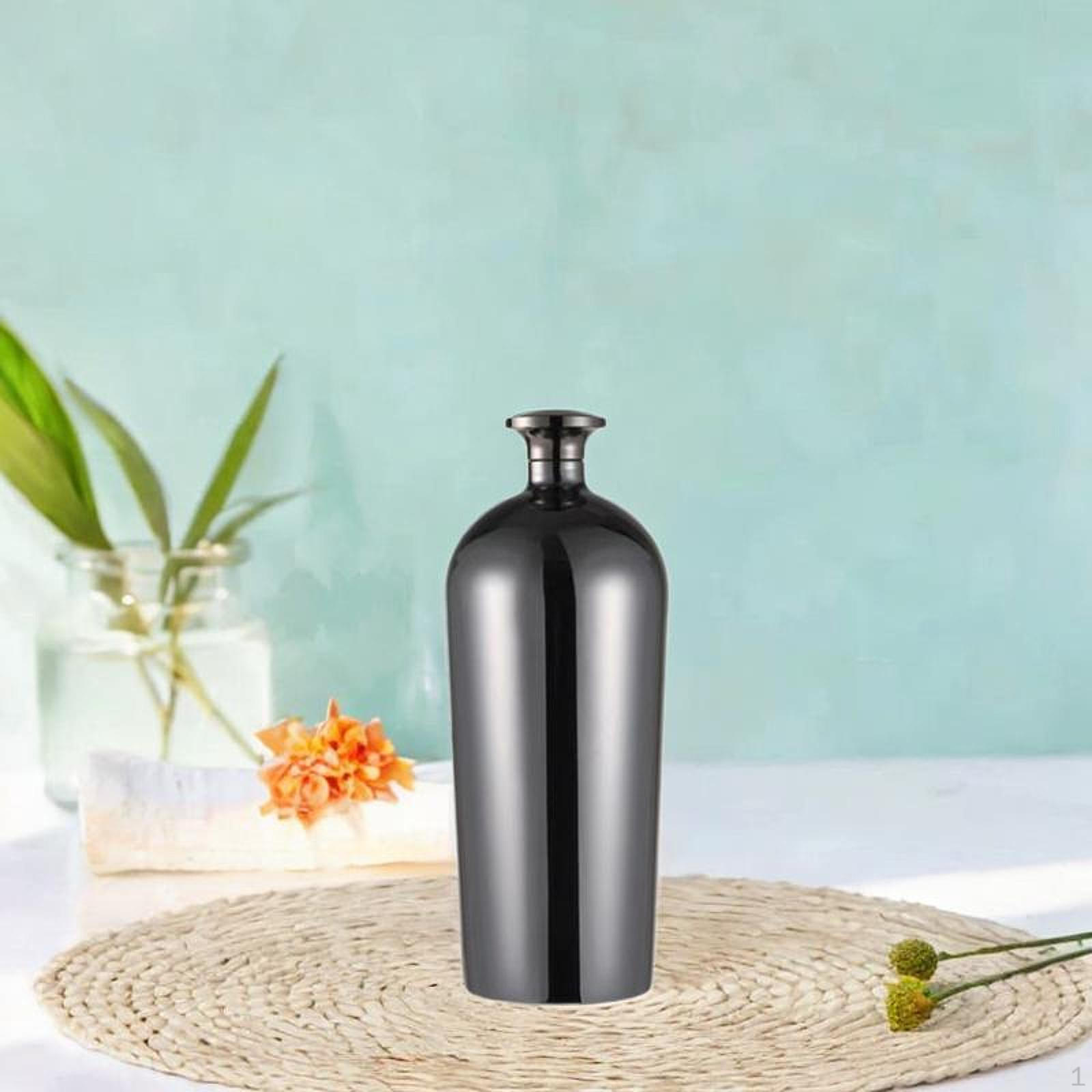 

Фляжка из нержавеющей стали для питья на бедрах для женщин и мужчин, декоративная карманная бутылка для вина серебряный