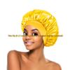 Women's Satin Wide-Brim Nightcap for Hair Care & Styling