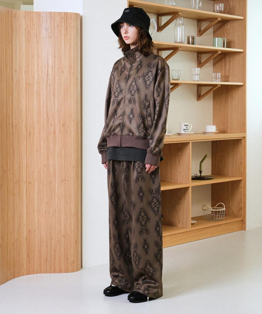 Helement Koi Pattern Track Top (Mocha)