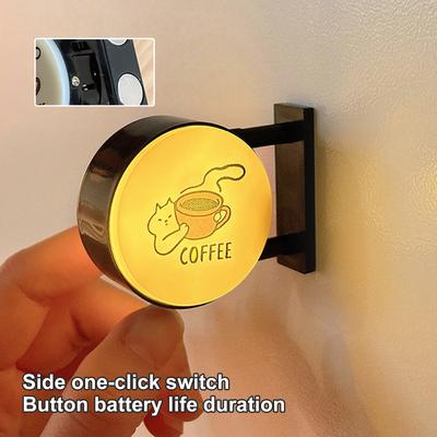 Néon Café Rétro Aimants de Réfrigérateur Mini Magnétique Mural Décor Réfrigérateur Café pour Cuisine Bureau Maison Dortoir Cadeaux