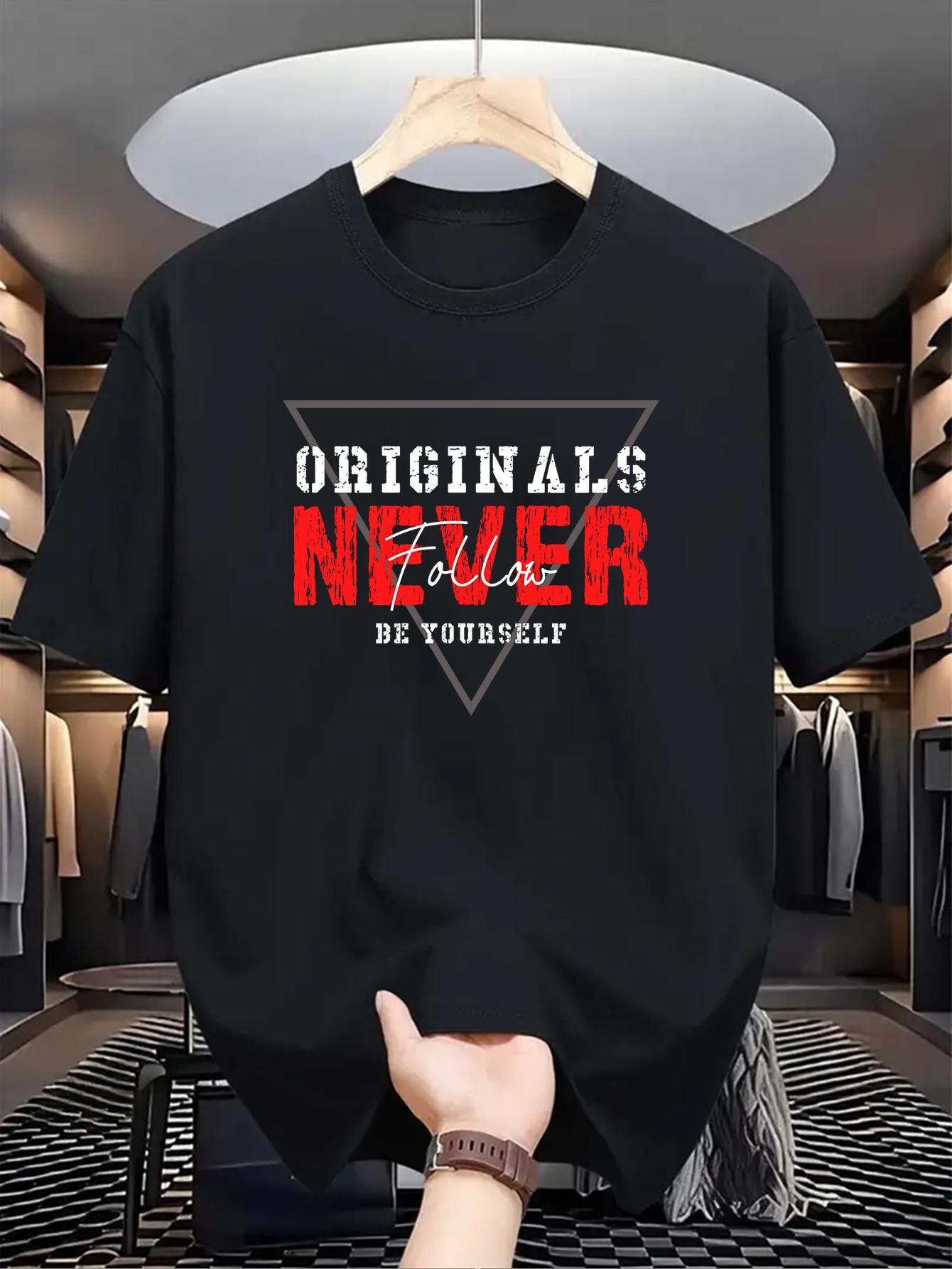 NEVER English Pattern Printed Casual Summer Shirt L