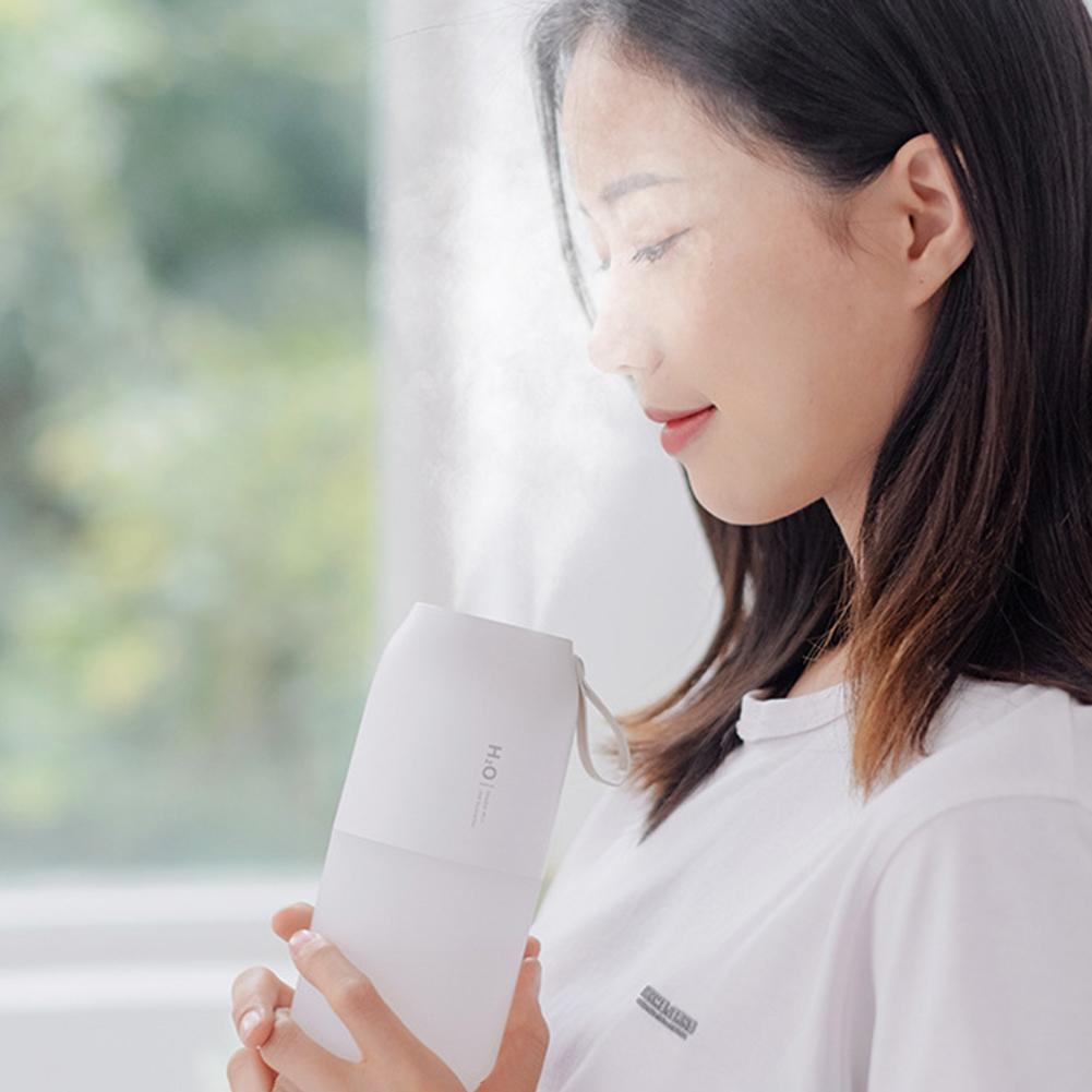 Luftbefeuchter Haushalt 300ml Großes Fassungsvermögen Nebelbereiter Doppelspray Kabellos Ultraschall Aroma Diffusor Farblicht Vernebler