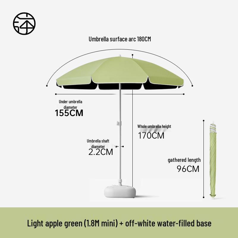 Large Outdoor Sunshade Commercial Stall Umbrella